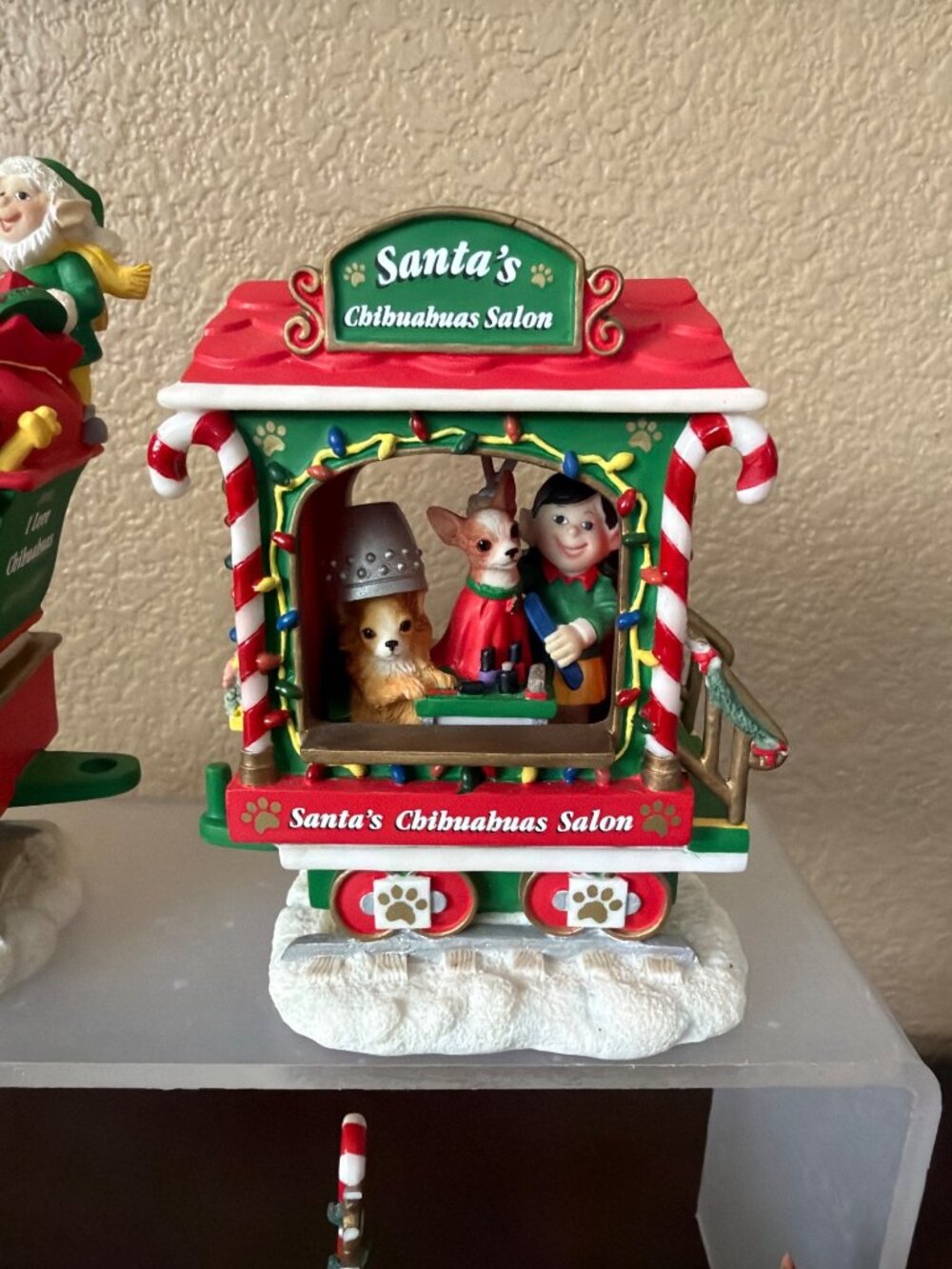 Danbury Mint Chihuahua Christmas Express Train 6 Piece Set Dog Holiday Decor - Picture 10 of 15